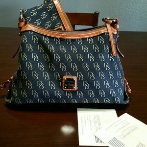 Dooney&Bourke shadow db hobo w/ wristlet